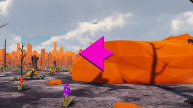 Sürdürülebilir kalkınma hedefleri için grafiksel kaynaklar biyolojik çeşitlilik büyüyen bir ekonomi ve ekoloji 3D yorumlama ve düşük polyester