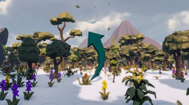 Sürdürülebilir kalkınma hedefleri için grafiksel kaynaklar biyolojik çeşitlilik büyüyen bir ekonomi ve ekoloji 3D yorumlama ve düşük polyester