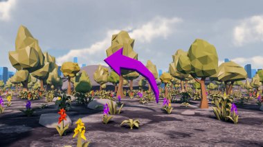 Sürdürülebilir kalkınma hedefleri için grafiksel kaynaklar biyolojik çeşitlilik büyüyen bir ekonomi ve ekoloji 3D yorumlama ve düşük polyester