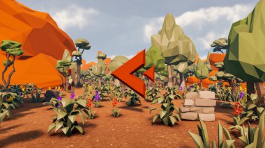 Sürdürülebilir kalkınma hedefleri için grafiksel kaynaklar biyolojik çeşitlilik büyüyen bir ekonomi ve ekoloji 3D yorumlama ve düşük polyester