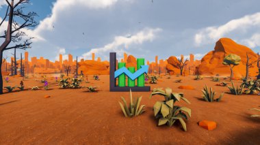 Sürdürülebilir kalkınma hedefleri için grafiksel kaynaklar biyolojik çeşitlilik büyüyen bir ekonomi ve ekoloji 3D yorumlama ve düşük polyester