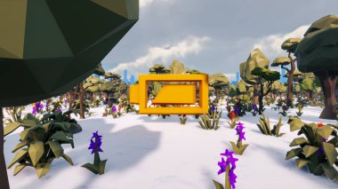 Sürdürülebilir kalkınma hedefleri için grafiksel kaynaklar biyolojik çeşitlilik büyüyen bir ekonomi ve ekoloji 3D yorumlama ve düşük polyester