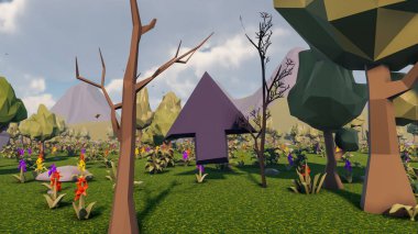 Sürdürülebilir kalkınma hedefleri için grafiksel kaynaklar biyolojik çeşitlilik büyüyen bir ekonomi ve ekoloji 3D yorumlama ve düşük polyester