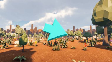 Sürdürülebilir kalkınma hedefleri için grafiksel kaynaklar biyolojik çeşitlilik büyüyen bir ekonomi ve ekoloji 3D yorumlama ve düşük polyester