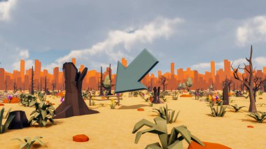 Sürdürülebilir kalkınma hedefleri için grafiksel kaynaklar biyolojik çeşitlilik büyüyen bir ekonomi ve ekoloji 3D yorumlama ve düşük polyester