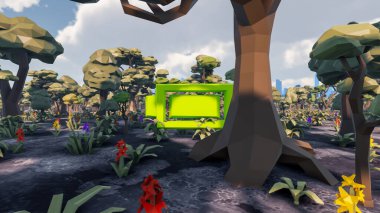 Sürdürülebilir kalkınma hedefleri için grafiksel kaynaklar biyolojik çeşitlilik büyüyen bir ekonomi ve ekoloji 3D yorumlama ve düşük polyester