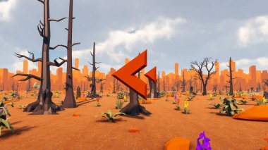 Sürdürülebilir kalkınma hedefleri için grafiksel kaynaklar biyolojik çeşitlilik büyüyen bir ekonomi ve ekoloji 3D yorumlama ve düşük polyester