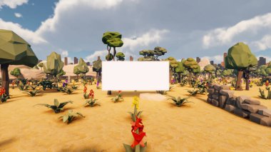 Sürdürülebilir kalkınma hedefleri için grafiksel kaynaklar biyolojik çeşitlilik büyüyen bir ekonomi ve ekoloji 3D yorumlama ve düşük polyester