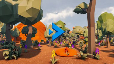 Sürdürülebilir kalkınma hedefleri için grafiksel kaynaklar biyolojik çeşitlilik büyüyen bir ekonomi ve ekoloji 3D yorumlama ve düşük polyester