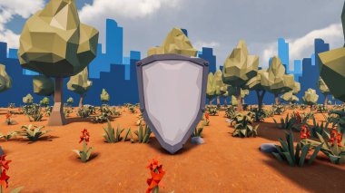 Sürdürülebilir kalkınma hedefleri, biyolojik çeşitlilik, büyüyen bir ekonomi ve ekoloji için grafiksel kaynaklar. 3B oluşturma ve düşük polyester