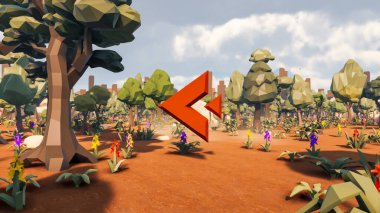 Sürdürülebilir kalkınma hedefleri için grafiksel kaynaklar biyolojik çeşitlilik büyüyen bir ekonomi ve ekoloji 3D yorumlama ve düşük polyester