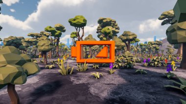 Sürdürülebilir kalkınma hedefleri için grafiksel kaynaklar biyolojik çeşitlilik büyüyen bir ekonomi ve ekoloji 3D yorumlama ve düşük polyester