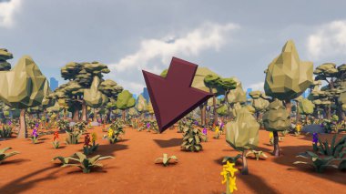 Sürdürülebilir kalkınma hedefleri için grafiksel kaynaklar biyolojik çeşitlilik büyüyen bir ekonomi ve ekoloji 3D yorumlama ve düşük polyester