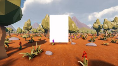 Sürdürülebilir kalkınma hedefleri için grafiksel kaynaklar biyolojik çeşitlilik büyüyen bir ekonomi ve ekoloji 3D yorumlama ve düşük polyester