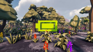 Sürdürülebilir kalkınma hedefleri için grafiksel kaynaklar biyolojik çeşitlilik büyüyen bir ekonomi ve ekoloji 3D yorumlama ve düşük polyester