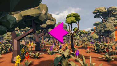 Sürdürülebilir kalkınma hedefleri için grafiksel kaynaklar biyolojik çeşitlilik büyüyen bir ekonomi ve ekoloji 3D yorumlama ve düşük polyester