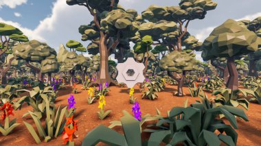 Sürdürülebilir kalkınma hedefleri için grafiksel kaynaklar biyolojik çeşitlilik büyüyen bir ekonomi ve ekoloji 3D yorumlama ve düşük polyester