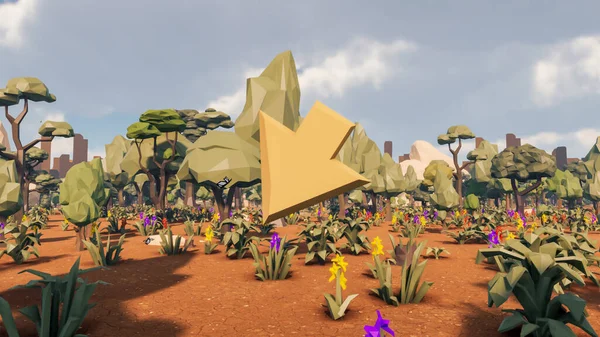 Sürdürülebilir kalkınma hedefleri için grafiksel kaynaklar biyolojik çeşitlilik büyüyen bir ekonomi ve ekoloji 3D yorumlama ve düşük polyester