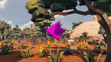 Sürdürülebilir kalkınma hedefleri için grafiksel kaynaklar biyolojik çeşitlilik büyüyen bir ekonomi ve ekoloji 3D yorumlama ve düşük polyester