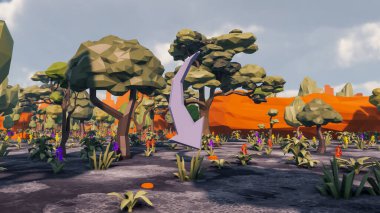 Sürdürülebilir kalkınma hedefleri için grafiksel kaynaklar biyolojik çeşitlilik büyüyen bir ekonomi ve ekoloji 3D yorumlama ve düşük polyester