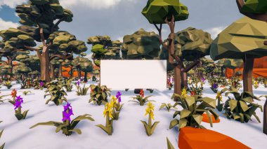 Sürdürülebilir kalkınma hedefleri için grafiksel kaynaklar biyolojik çeşitlilik büyüyen bir ekonomi ve ekoloji 3D yorumlama ve düşük polyester