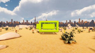 Sürdürülebilir kalkınma hedefleri için grafiksel kaynaklar biyolojik çeşitlilik büyüyen bir ekonomi ve ekoloji 3D yorumlama ve düşük polyester