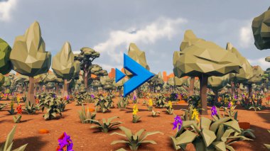 Sürdürülebilir kalkınma hedefleri için grafiksel kaynaklar biyolojik çeşitlilik büyüyen bir ekonomi ve ekoloji 3D yorumlama ve düşük polyester