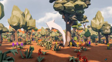 Sürdürülebilir kalkınma hedefleri için grafiksel kaynaklar biyolojik çeşitlilik büyüyen bir ekonomi ve ekoloji 3D yorumlama ve düşük polyester