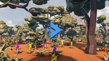 Sürdürülebilir kalkınma hedefleri için grafiksel kaynaklar biyolojik çeşitlilik büyüyen bir ekonomi ve ekoloji 3D yorumlama ve düşük polyester