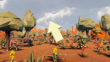 Sürdürülebilir kalkınma hedefleri için grafiksel kaynaklar biyolojik çeşitlilik büyüyen bir ekonomi ve ekoloji 3D yorumlama ve düşük polyester