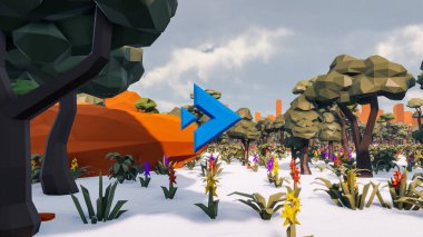 Sürdürülebilir kalkınma hedefleri için grafiksel kaynaklar biyolojik çeşitlilik büyüyen bir ekonomi ve ekoloji 3D yorumlama ve düşük polyester