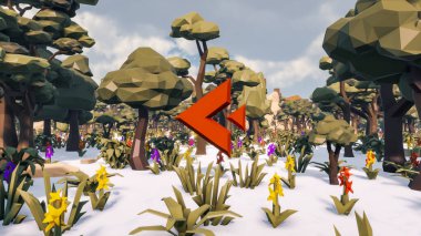 Sürdürülebilir kalkınma hedefleri için grafiksel kaynaklar biyolojik çeşitlilik büyüyen bir ekonomi ve ekoloji 3D yorumlama ve düşük polyester