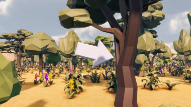 Sürdürülebilir kalkınma hedefleri için grafiksel kaynaklar biyolojik çeşitlilik büyüyen bir ekonomi ve ekoloji 3D yorumlama ve düşük polyester