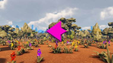 Sürdürülebilir kalkınma hedefleri için grafiksel kaynaklar biyolojik çeşitlilik büyüyen bir ekonomi ve ekoloji 3D yorumlama ve düşük polyester