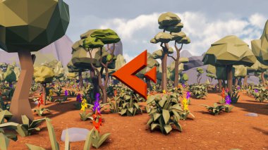 Sürdürülebilir kalkınma hedefleri için grafiksel kaynaklar biyolojik çeşitlilik büyüyen bir ekonomi ve ekoloji 3D yorumlama ve düşük polyester