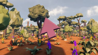 Sürdürülebilir kalkınma hedefleri için grafiksel kaynaklar biyolojik çeşitlilik büyüyen bir ekonomi ve ekoloji 3D yorumlama ve düşük polyester