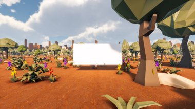 Sürdürülebilir kalkınma hedefleri için grafiksel kaynaklar biyolojik çeşitlilik büyüyen bir ekonomi ve ekoloji 3D yorumlama ve düşük polyester