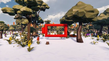 Sürdürülebilir kalkınma hedefleri için grafiksel kaynaklar biyolojik çeşitlilik büyüyen bir ekonomi ve ekoloji 3D yorumlama ve düşük polyester