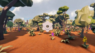 Sürdürülebilir kalkınma hedefleri için grafiksel kaynaklar biyolojik çeşitlilik büyüyen bir ekonomi ve ekoloji 3D yorumlama ve düşük polyester