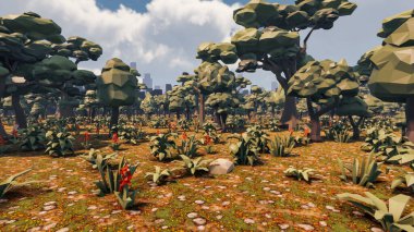 Sürdürülebilir kalkınma hedefleri, biyolojik çeşitlilik, büyüyen bir ekonomi ve ekoloji için grafiksel kaynaklar. 3B oluşturma ve düşük polyester