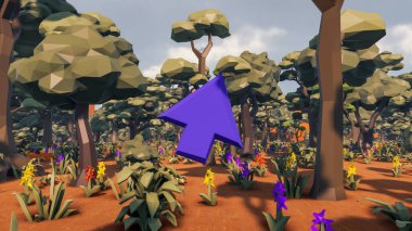 Sürdürülebilir kalkınma hedefleri için grafiksel kaynaklar biyolojik çeşitlilik büyüyen bir ekonomi ve ekoloji 3D yorumlama ve düşük polyester