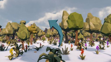 Sürdürülebilir kalkınma hedefleri için grafiksel kaynaklar biyolojik çeşitlilik büyüyen bir ekonomi ve ekoloji 3D yorumlama ve düşük polyester