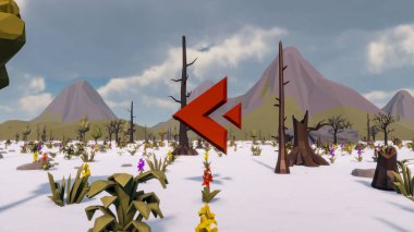 Sürdürülebilir kalkınma hedefleri için grafiksel kaynaklar biyolojik çeşitlilik büyüyen bir ekonomi ve ekoloji 3D yorumlama ve düşük polyester