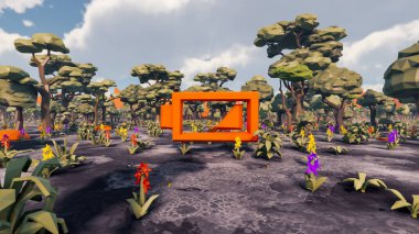 Sürdürülebilir kalkınma hedefleri için grafiksel kaynaklar biyolojik çeşitlilik büyüyen bir ekonomi ve ekoloji 3D yorumlama ve düşük polyester