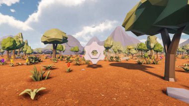 Sürdürülebilir kalkınma hedefleri için grafiksel kaynaklar biyolojik çeşitlilik büyüyen bir ekonomi ve ekoloji 3D yorumlama ve düşük polyester