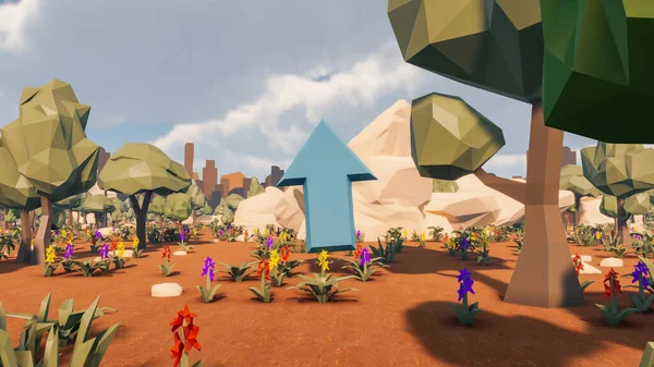 Sürdürülebilir kalkınma hedefleri için grafiksel kaynaklar biyolojik çeşitlilik büyüyen bir ekonomi ve ekoloji 3D yorumlama ve düşük polyester