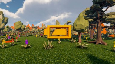 Sürdürülebilir kalkınma hedefleri için grafiksel kaynaklar biyolojik çeşitlilik büyüyen bir ekonomi ve ekoloji 3D yorumlama ve düşük polyester