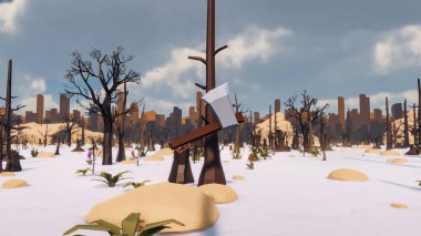 Sürdürülebilir kalkınma hedefleri için grafiksel kaynaklar biyolojik çeşitlilik büyüyen bir ekonomi ve ekoloji 3D yorumlama ve düşük polyester