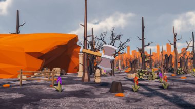 Sürdürülebilir kalkınma hedefleri için grafiksel kaynaklar biyolojik çeşitlilik büyüyen bir ekonomi ve ekoloji 3D yorumlama ve düşük polyester