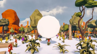 Sürdürülebilir kalkınma hedefleri için grafiksel kaynaklar biyolojik çeşitlilik büyüyen bir ekonomi ve ekoloji 3D yorumlama ve düşük polyester